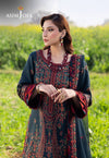 3PC DHANAK EMBROIDERED SHIRT WITH DHANAK EMBROIDERED SHAWL AND TROUSER - 677