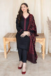 3 Piece Dhanak Shirt with Printed Wool Shawl MB 835