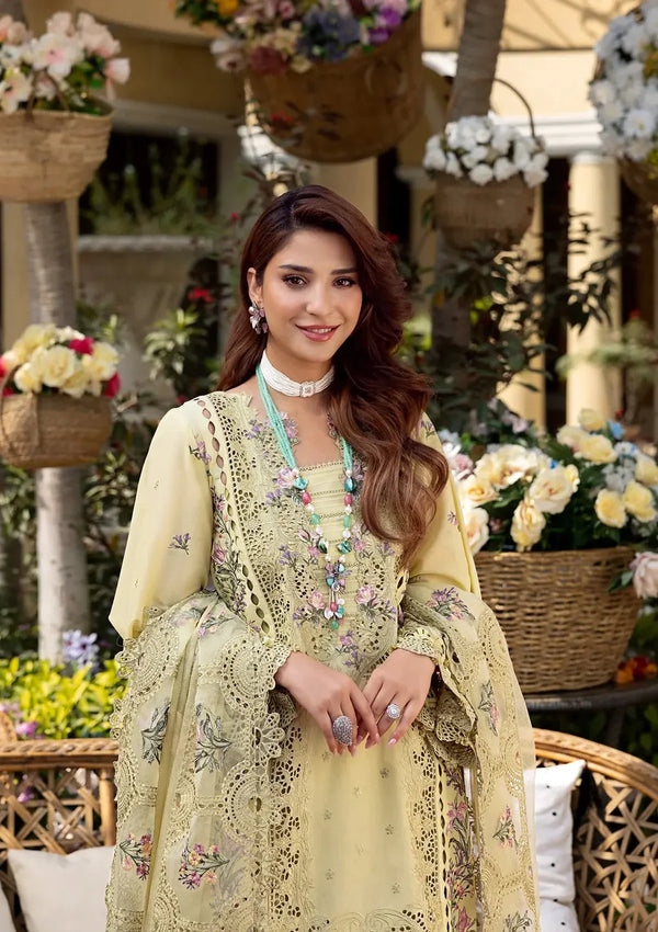 PREMIUM EMBROIDERED LUXURYLAWN | UNSTITCHED 3-PIECE SUIT V 711
