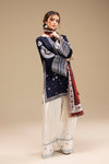 '- UNSTITCHED 3PC DHANAK EMBROIDERED SUIT 241