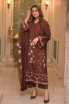 Lawn Unstitched 3pcEmbroidered Collection with Chiffon Dupatta 704