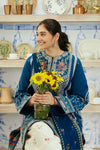 3 Piece Embroidered Lawn Shirt and Trouser with Printed Poly Lawn Dupatta ZS50L