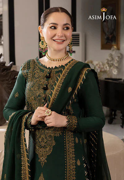 Dhanak 3PC Embroidered With Chiffon Embroidered Dupatta 244