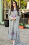3 Piece - Unstitched Fully Embroidered DhanakFabric v48