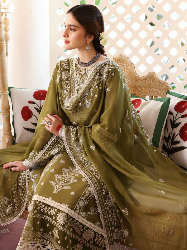 3 Piece - Unstitched Fully Embroidered Lawn Fabric 590