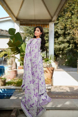 ANEELAS UNSTICH PRINTED LAWN EMBROIDERY DRESS 3 PIECE  518