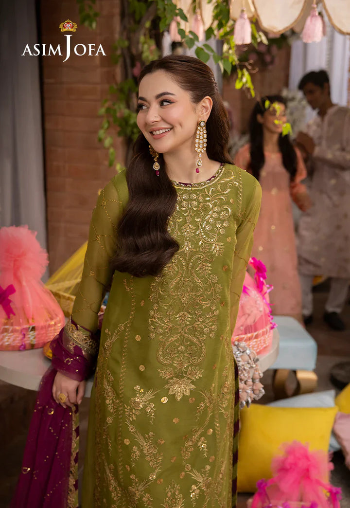 Dhanak Unstitch 3PC Embroidered With Chiffon Embroidered Dupatta-243