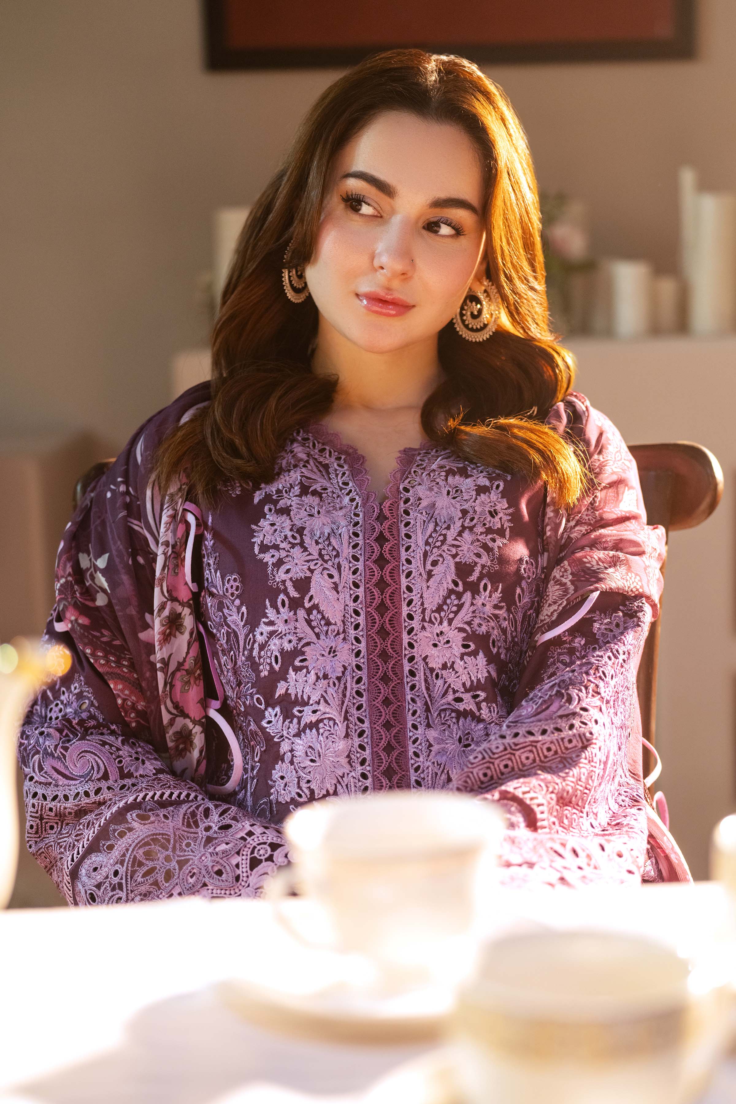 JADE-3PC UNSTITCH DHANAK SEQUENCE EMBROIDERED SHIRT WITH COUTRAI PRINTED SHAWL & DHANAK TOUSER-BIC- 671