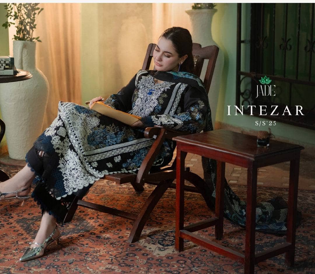 JADE CHIKANKARI EMBROIDERED DHANAK - 3PC UNSTITCHED 257