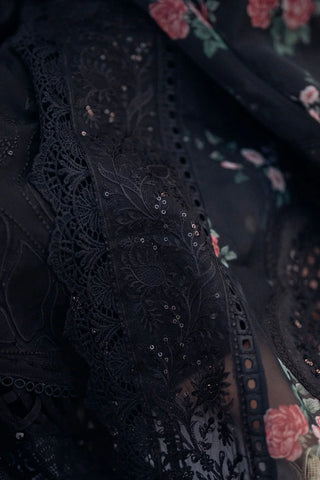 3PC DHANAK  EMBROIDERED  UNSTITCHED DRESS - 520W