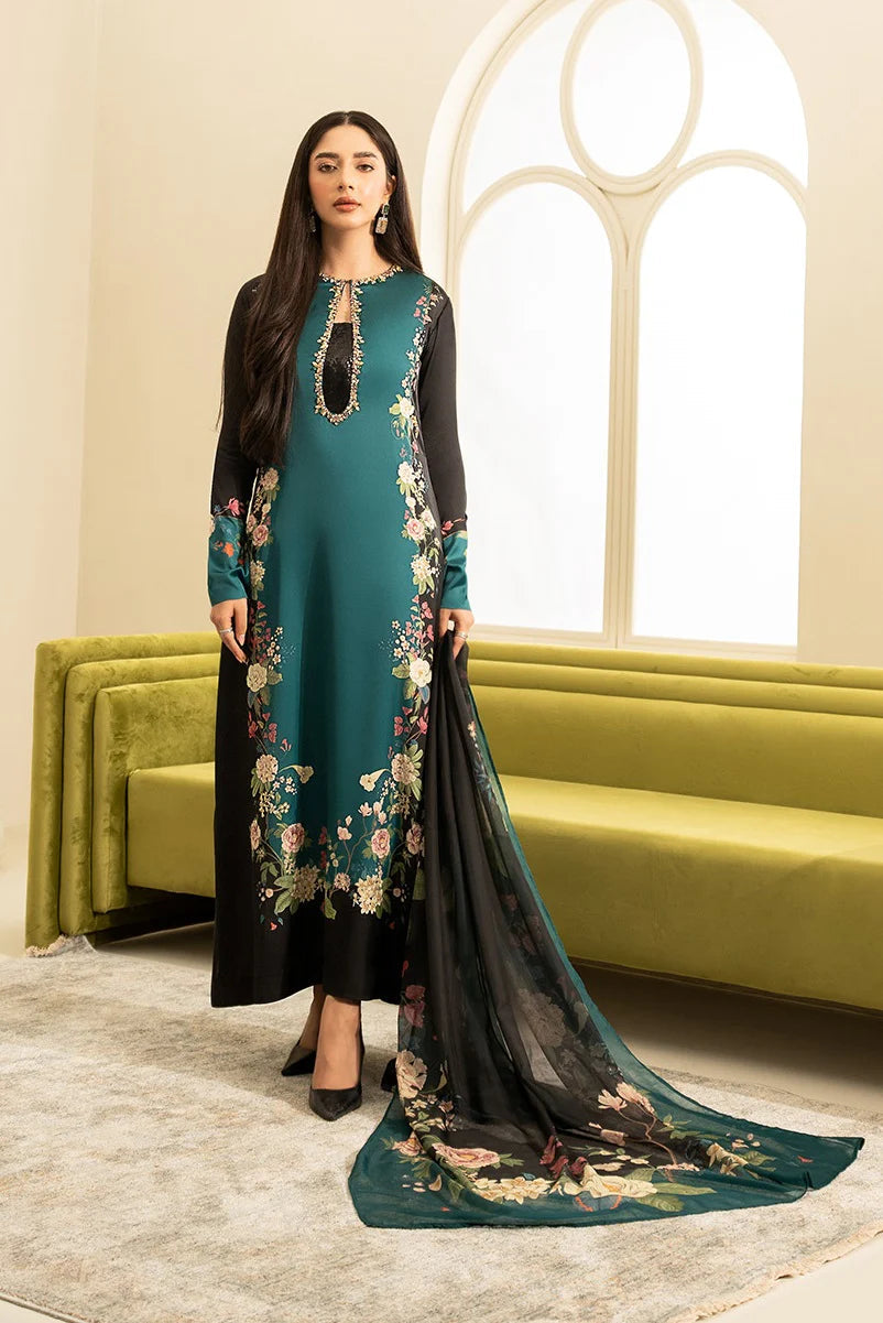 LULUSAR Silk 3PC Unstitch Digital Printed 231