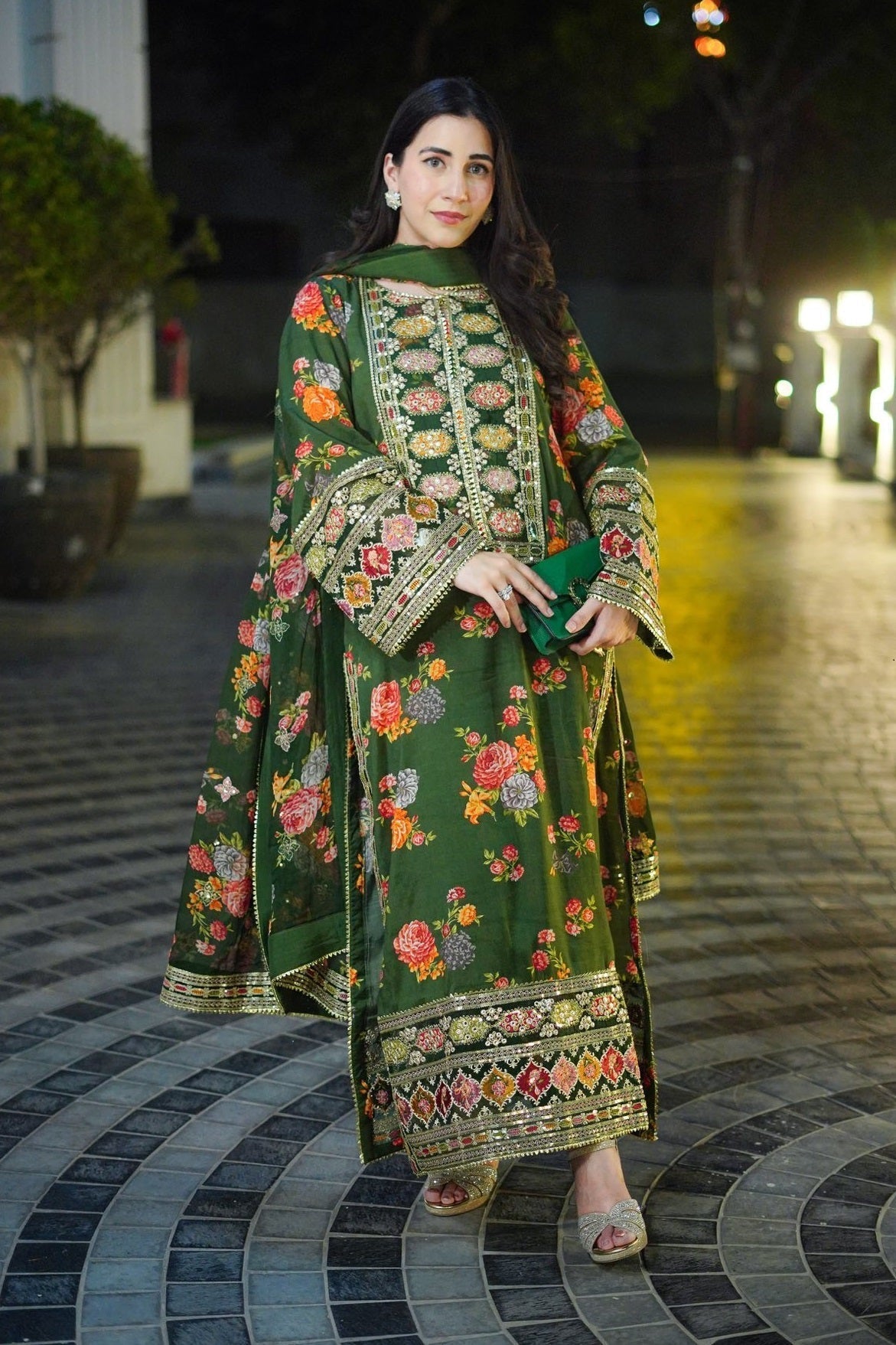 Aneelas Luxury Silk-3PC Unstitched 262
