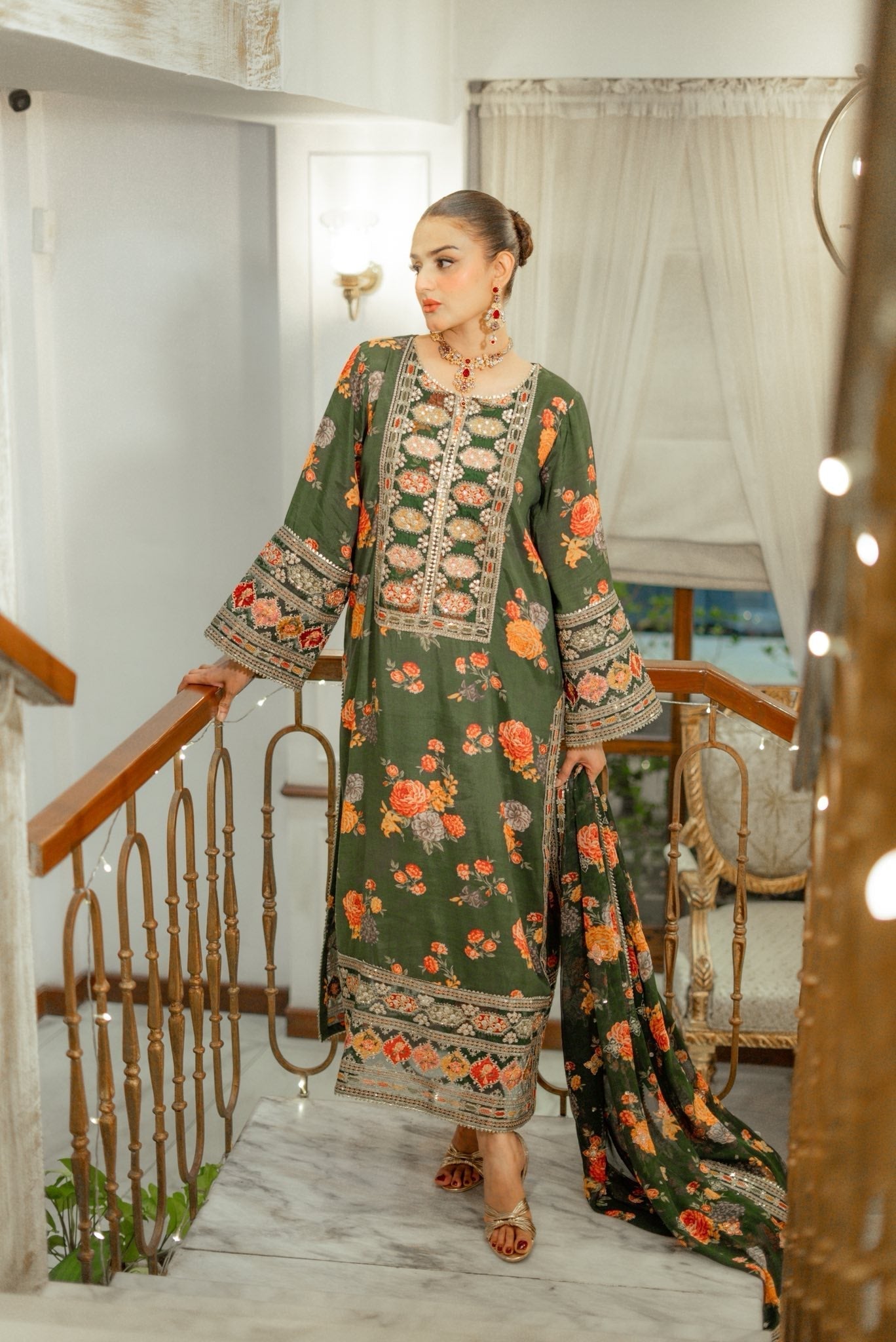 Aneelas Luxury Silk-3PC Unstitched 262