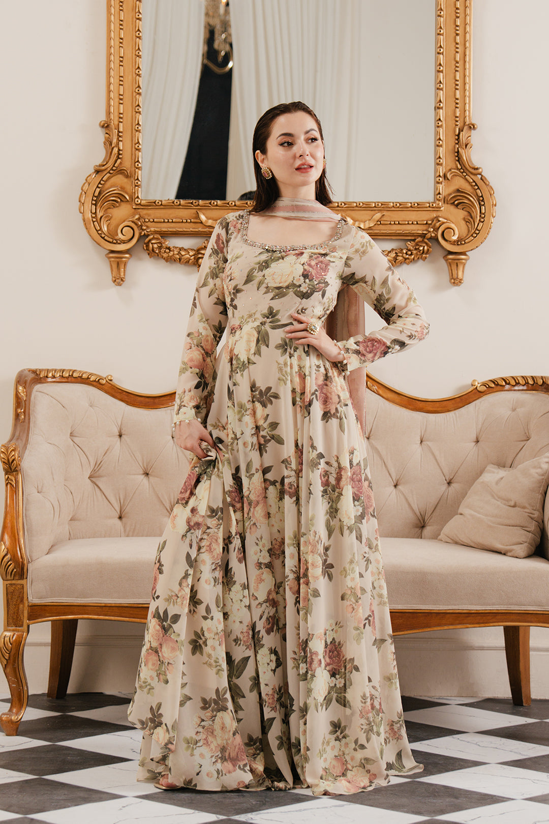 LULUSAR Silk 3PC Unstitch Digital Printed- 215