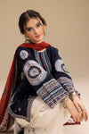 '- UNSTITCHED 3PC DHANAK EMBROIDERED SUIT 241