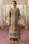 '- 3PC DHANAK EMBROIDERED SHIRT WITH DHANAK EMBROIDERED SHAWL AND TROUSER - MR 590