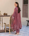 Dhanak-3PC Embroidered Shirt with Chiffon Embroidered Dupatta-1321W