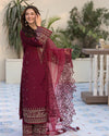 Lawn-3PC Embroidered Shirt with Organza Embroidered Dupatta 1351W