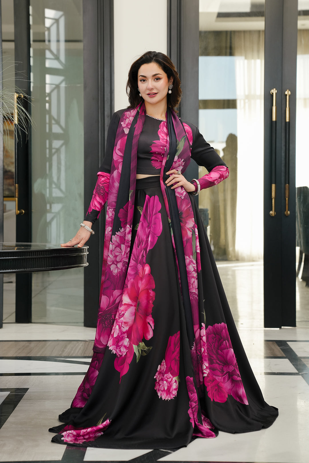 LULUSAR Silk Unstitch 3PC Digital Printed-108