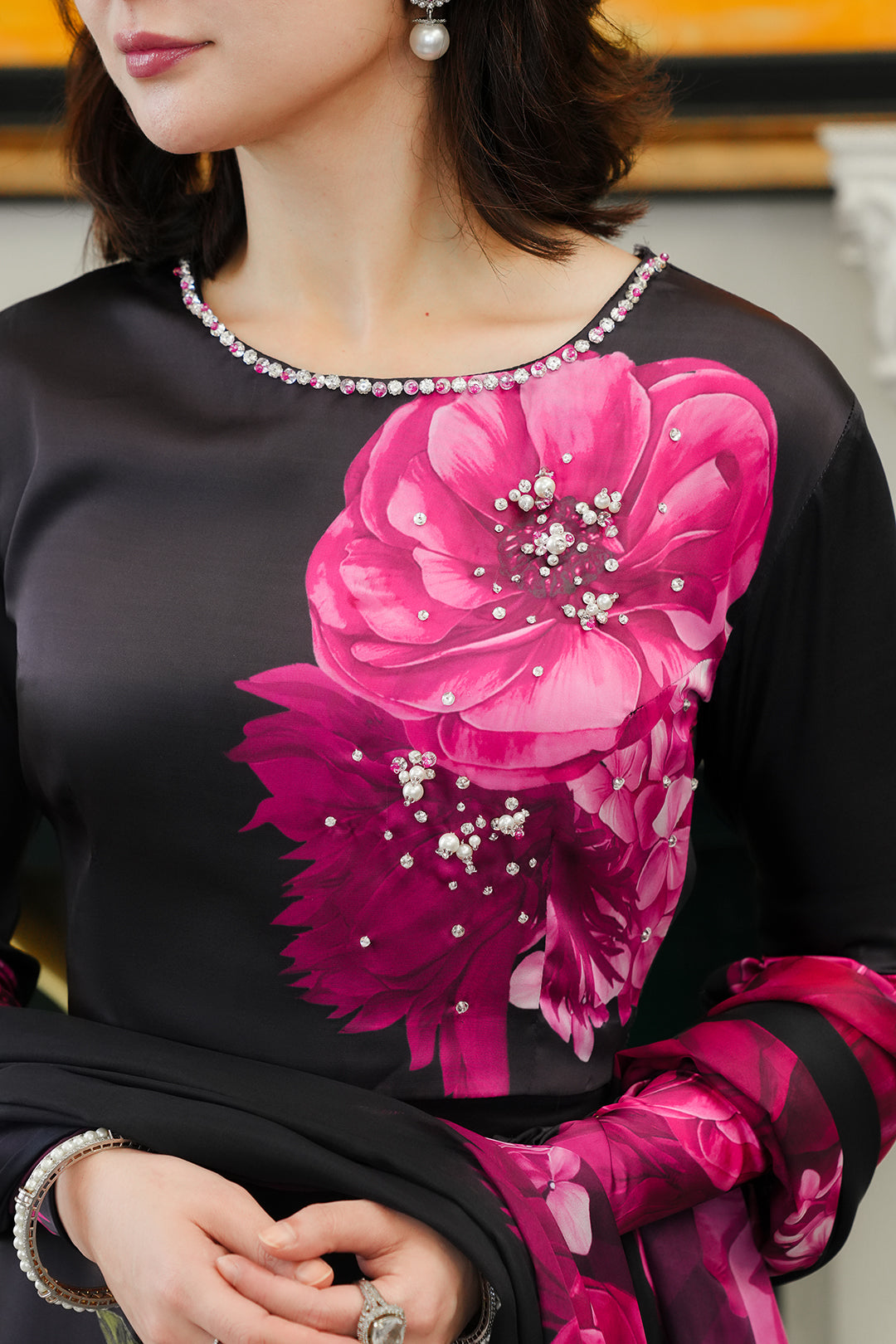 LULUSAR Silk Unstitch 3PC Digital Printed-108