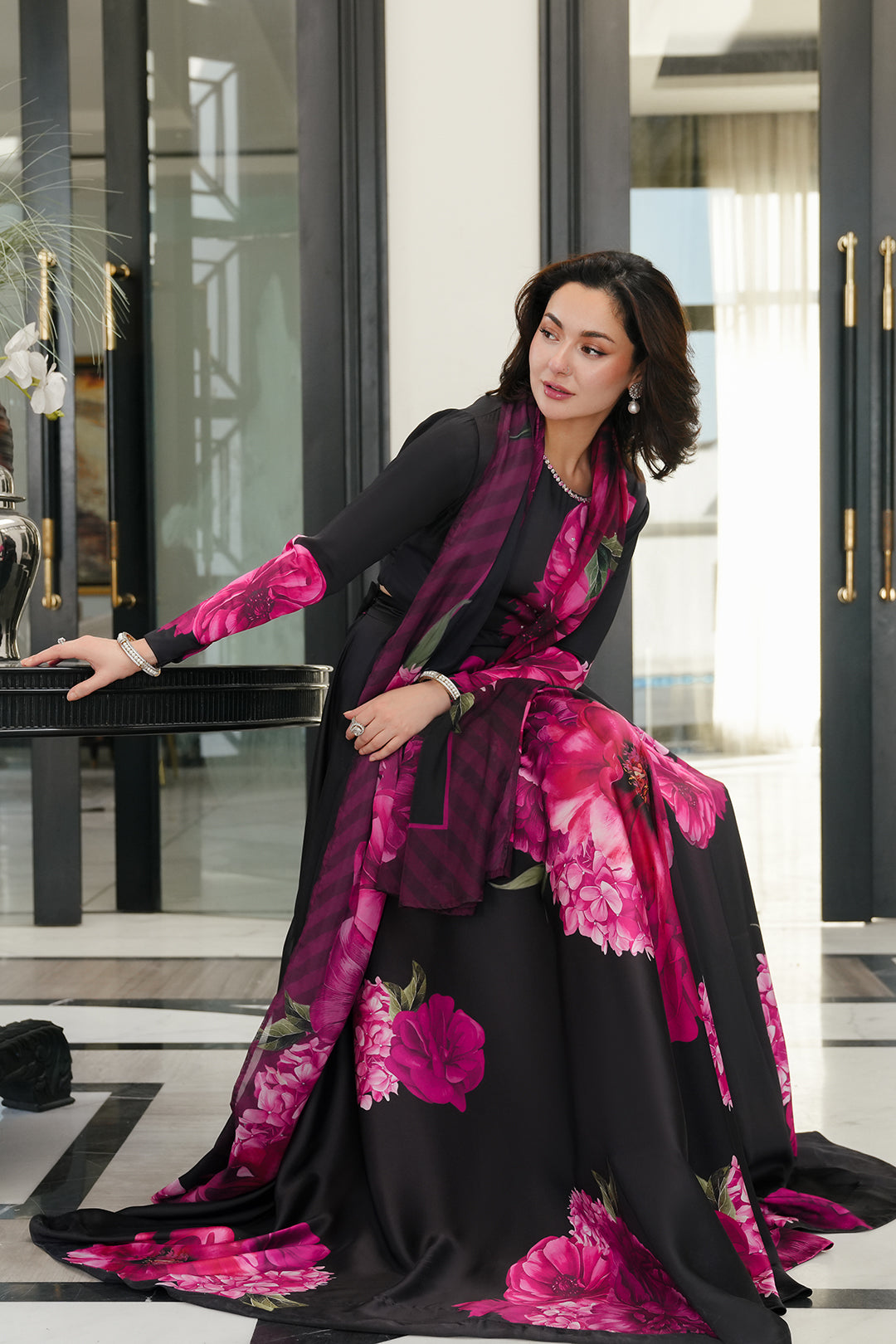 LULUSAR Silk Unstitch 3PC Digital Printed-108