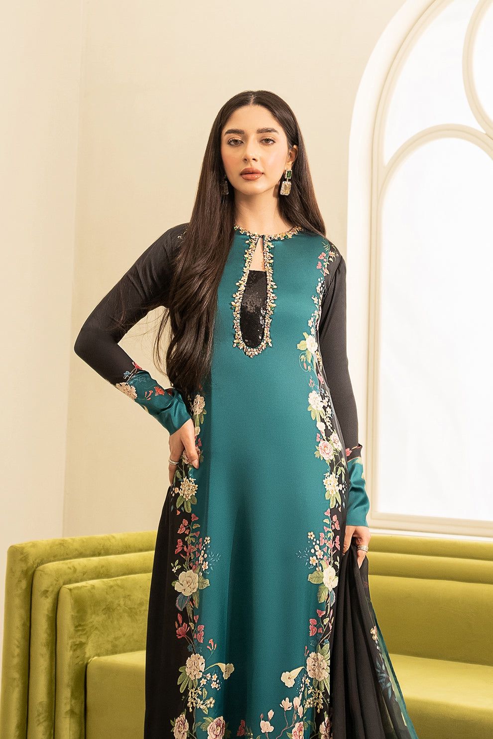 LULUSAR Silk 3PC Unstitch Digital Printed 231