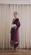 VELVET 3PC EMBROIDERED WITH CHIFFION EMBROIDERED DUPATTA V65
