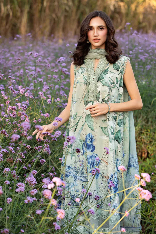 3 Piece Unstitched Printed Lawn Suit 10006