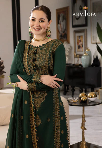 Dhanak Unstitch 3PC Embroidered With Chiffon Embroidered Dupatta-244