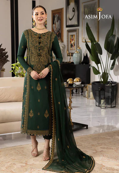 Lawn 3PC Embroidered With Chiffon Embroidered Dupatta-L 244