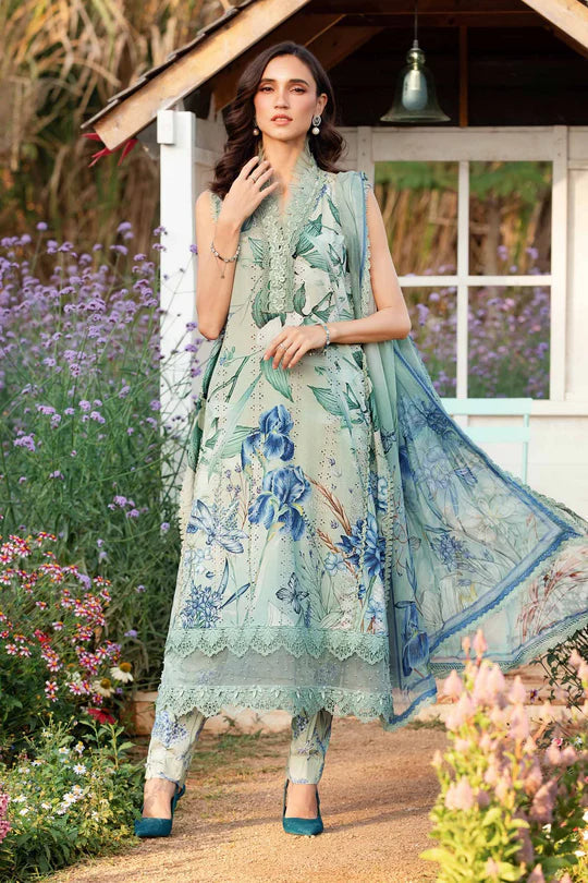 3 Piece Unstitched Printed Lawn Suit 10006
