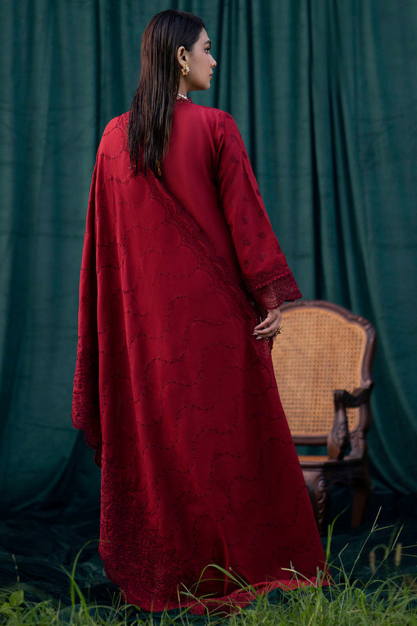 3 Piece Embroidered Lawn Suit with Lawn dupatta MO24