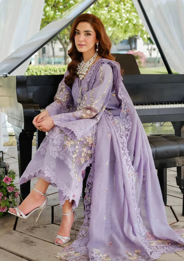Dhanak Unstitched Fully Embroidered chiffion Embroidered Dupatta 726