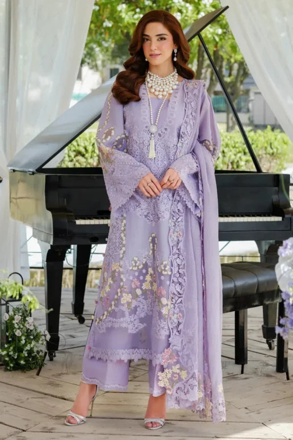 Dhanak Unstitched Fully Embroidered chiffion Embroidered Dupatta 726