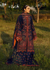 3 Piece Embroided Dhanak Shirt with Embroided Dhanak shawl RS 695