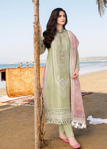 3 Piece Embroidered Lawn Shirt with Printed Organza Dupatta CH10
