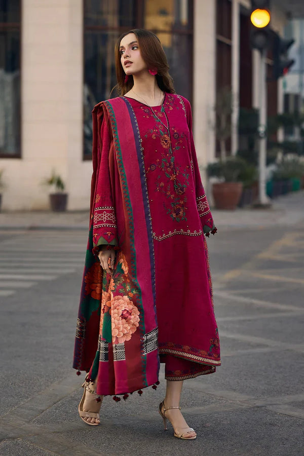 Lawn-3PC Embroidered Shirt with Digital Printed Jacquard Dupatta- 712